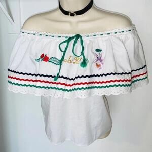 Vintage handmade embroidered blouse